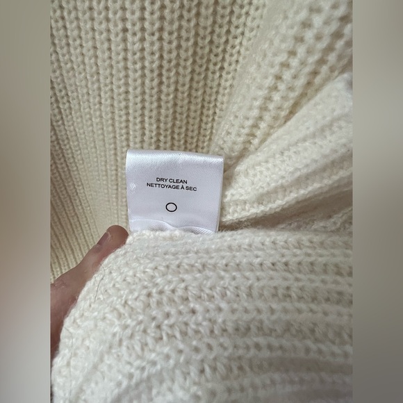 New A.L.C. Helena Ribbed Merino Wool Sweater in Off White Size Small - Picture 10 of 10